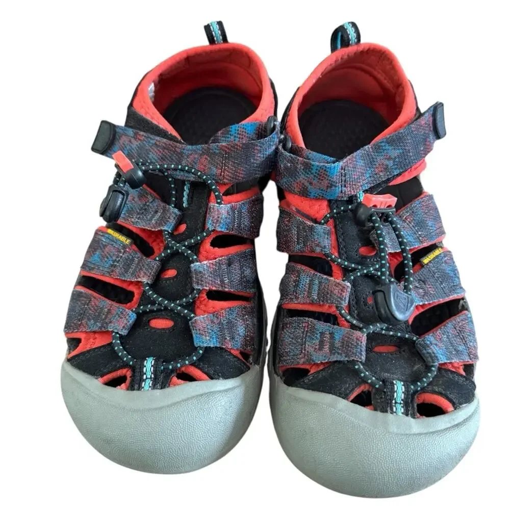 Keen Newport H2 Kids’ Sandals Size 3 Black Red Durable Summer Hiking Water
